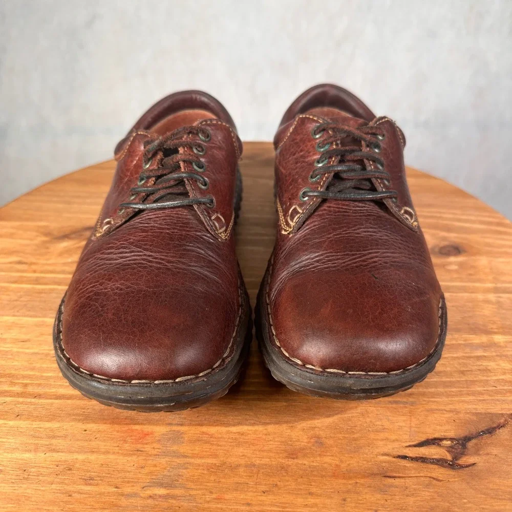 Born Leather Oxford Shoes Womens 8.5 Brown Good W6540 Lace Up Comfort Casual